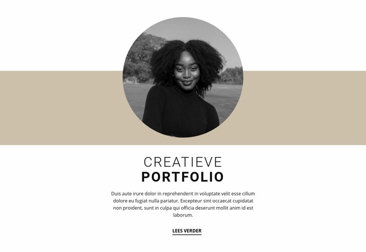 Creatief ontwerperportfolio Website ontwerp