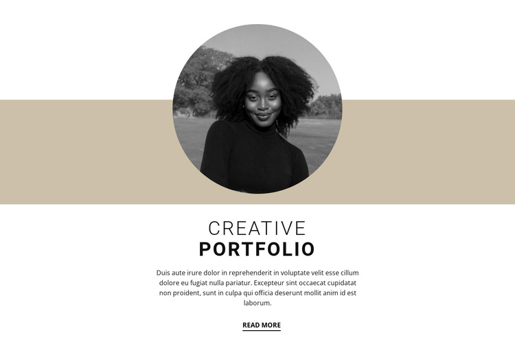 Creative designer portfolio One Page Template