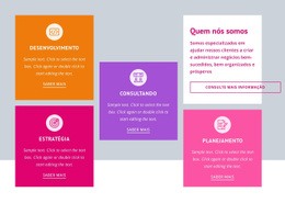 Modelo Web Responsivo Para Estratégia E Planejamento De Negócios