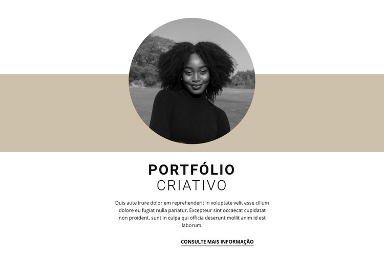 Portfólio de designer criativo Template CSS