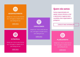 Estratégia E Planejamento De Negócios - Melhor Design De Modelo De Site