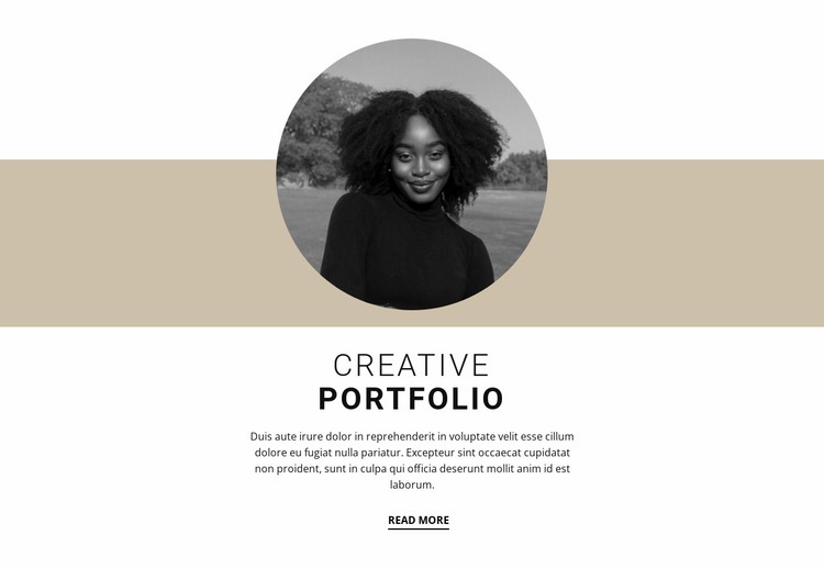 Creative designer portfolio WordPress Website