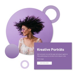 Kreative Porträts - HTML Website Builder