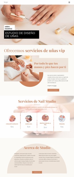 Arte De Uñas Profesional - Plantilla Joomla Sencilla