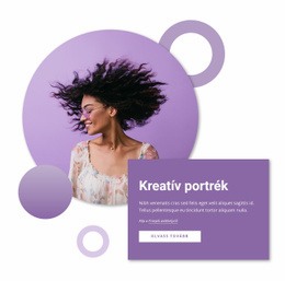 Kreatív Portrék Weboldal Tervezés