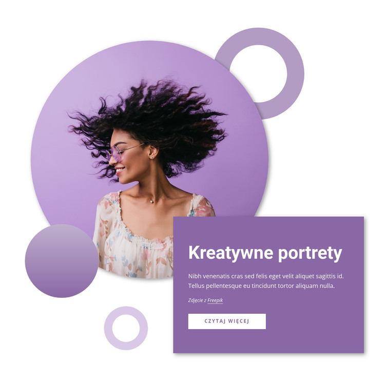 Kreatywne portrety Szablon HTML