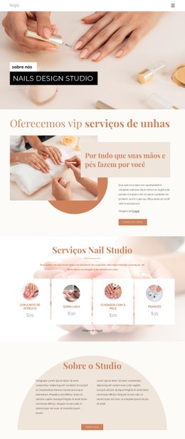 Nail Art Profissional - Construtor De Sites Profissionais Personalizáveis