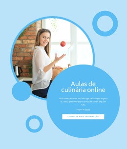 Aulas De Cozinha - Design HTML Page Online