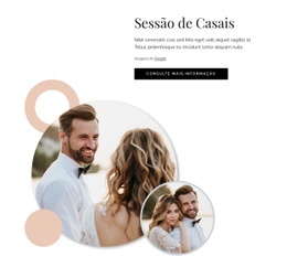 Sessão De Casais - Maquete De Site Para Download Gratuito