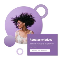 HTML Responsivo Para Retratos Criativos