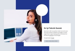 En Iyi Teknik Destek Için En Yaratıcı Web Sitesi Maketi