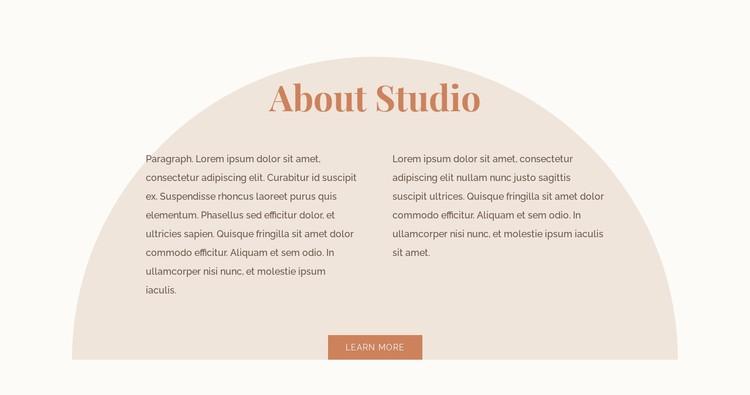 Two columns of text with shape CSS Template