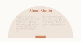 Two Columns Of Text With Shape - HTML Template Code