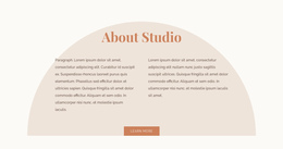 Two Columns Of Text With Shape - One Page Template Inspiration