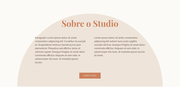 Duas colunas de texto com forma Tema WordPress