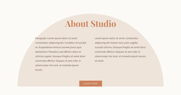 Two Columns Of Text With Shape - Website Prototype