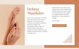 Deluxe Maniküre CSS-Formularvorlage