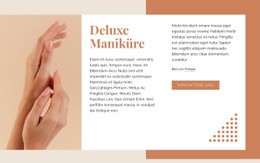 Deluxe Maniküre - Vorlagen Website-Design