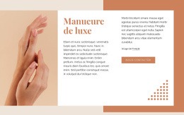 Manucure De Luxe - Créateur De Sites Web