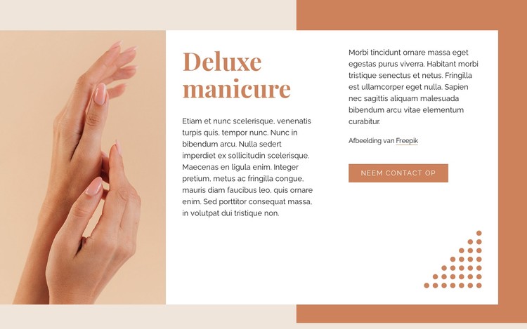 Luxe manicure CSS-sjabloon