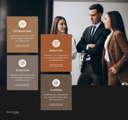 Beratung Und Entwicklung CSS-Websitevorlage