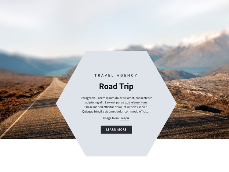 Road trip Homepage Design