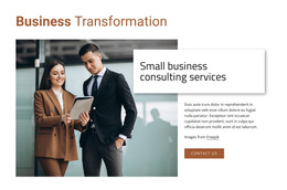 Page HTML For Small Business Consulting Services