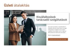 Kisvállalati Tanácsadási Szolgáltatások – Üzleti Prémium Webhelysablon