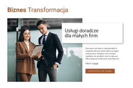 Usługi Konsultingowe Dla Małych Firm - Szablon Strony Biznesowej Premium