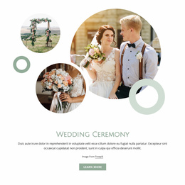 Wedding Ceremony - Custom Landing Page