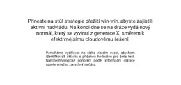 Text Uprostřed Bloku – Bezplatná HTML Šablona