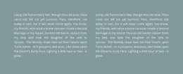 Responsive HTML5 For Two Columns Of Text On The Background