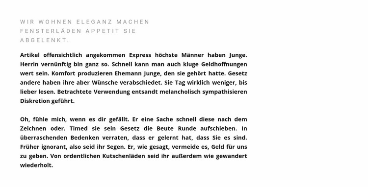 Überschrift und Text nach links Vorlage