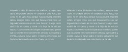 Impresionante Diseño Web Para Dos Columnas De Texto En El Fondo
