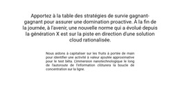 Texte Au Milieu Du Bloc - Modèle HTML Gratuit