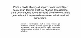 Testo Al Centro Del Blocco - Creatore Del Sito Web