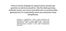 Testo Al Centro Del Blocco - Modello HTML Gratuito