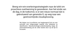 Tekst In Het Midden Van Het Blok - Gratis HTML-Sjabloon