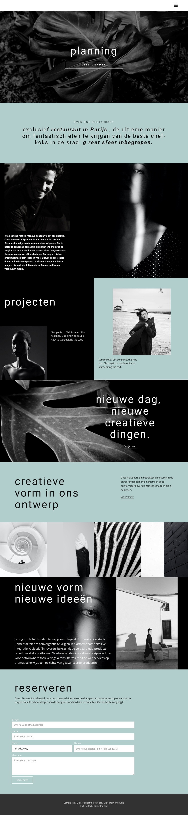 Alles over creatief ontwerp Website ontwerp