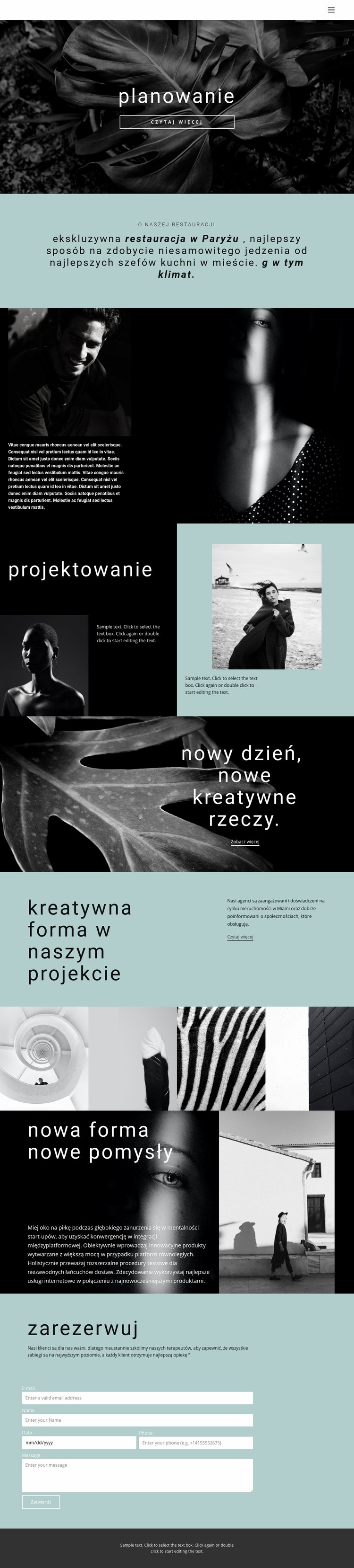 Wszystko o kreatywnym projektowaniu Projekt strony internetowej