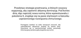 Tekst W Środku Bloku - Darmowy Szablon HTML