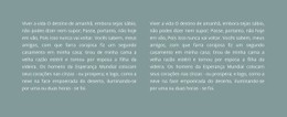 HTML5 Responsivo Para Duas Colunas De Texto No Fundo
