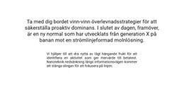 Text I Mitten Av Blocket - Målsidesmall
