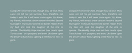 Stunning Web Design For Two Columns Of Text On The Background