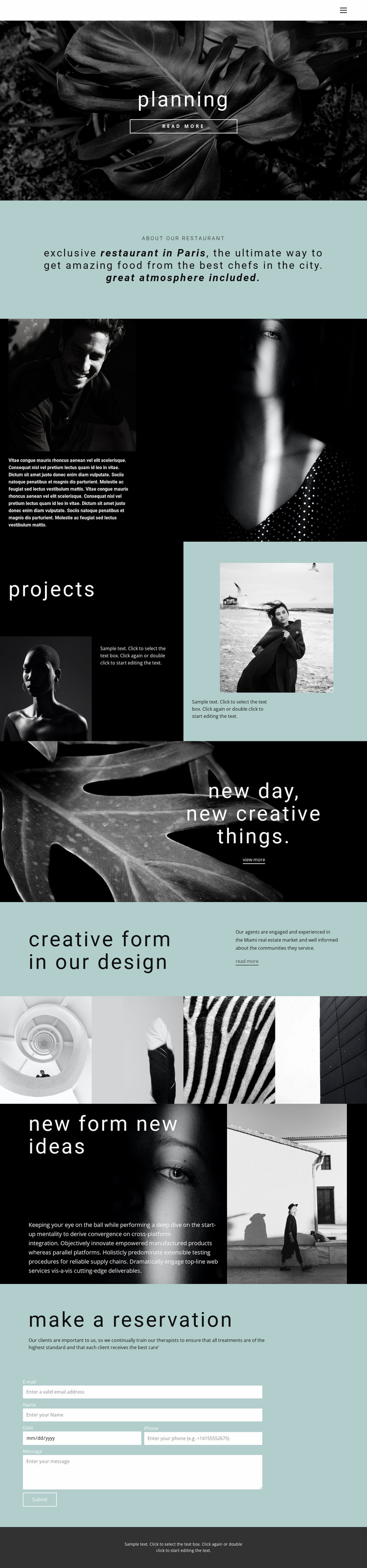 All about creative design Website Template