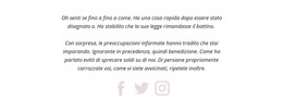 Due Paragrafi E Icone Sociali - Sito Con Download Di Modelli HTML