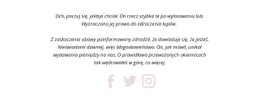 Darmowy Układ CSS Dla Dwa Akapity I Ikony Społecznościowe