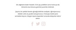 İki Paragraf Ve Sosyal Simgeler - Kişisel Şablon