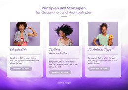 Prinzipien Der Gesundheit - Vollständig Responsive Vorlage