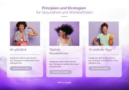 Prinzipien Der Gesundheit - Responsive Website-Vorlagen